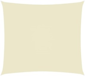135206 vidaXL Para-sol estilo vela tecido oxford retangular 2,5x3,5 m creme