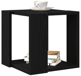 Mesa de Centro Carvalho Preto MDF 32 x 32 x 30 cm Simples