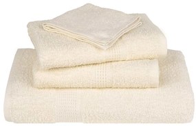 Toalhas de mãos 4 pcs 30x30 cm 360 g/m2 100% algodão creme