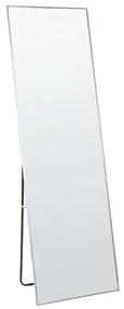 Espelho de pé em metal prateado 50 x 156 cm BEAUVAIS Beliani