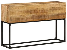 vidaXL Mesa consola 120x30x75 cm madeira de mangueira áspera
