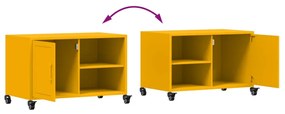 Móvel de TV 68x39x43,5 cm aço amarelo mostarda