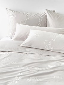 Westwing Crosby Studios, Capa de edredão em algodão com padrão bordado Jouy