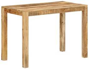 Mesa de jantar 110x55x76 cm madeira de mangueira maciça