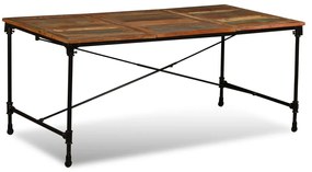 Mesa de jantar madeira reciclada maciça 180 cm