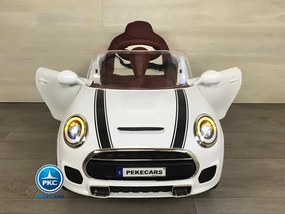 Carro elétrico para crianças Mini Style 12V 2.4G Branco