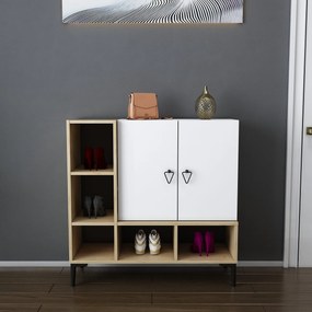 Console Platin – Oak White – 100x35x100 cm