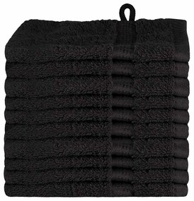 Panos de prato 10 pcs Preto 15 x 21 cm Algodão