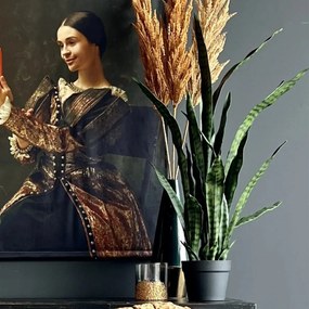 428468 Emerald Planta artificial Sanseveria em vaso 84 cm