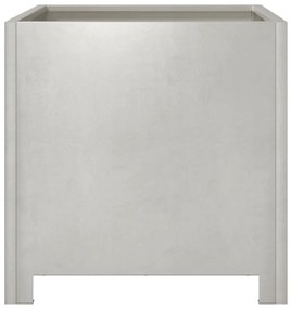 Vaso/floreira de jardim 2 pcs 40x40x40 cm aço inoxidável