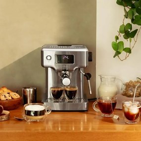 Máquina de café Cecotec Express Power Espresso 20 Barista Compact display digital e termobloco