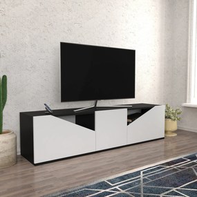 Móvel TV Carson – Antracite e Branco – 160x35,3x40 cm