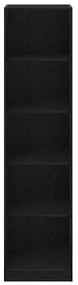 Guarda-roupa vidaXL em Carvalho Preto de 50x50x200 cm em Madeira de En