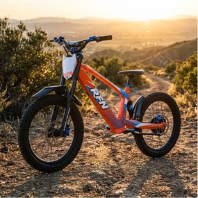 Bicicleta elétrica infantil 750W 20" RXF Evo Racing Laranja