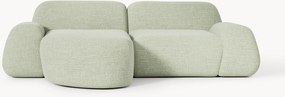 Sofá de canto modular em bouclé Wolke (3 lugares)