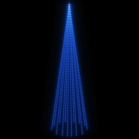 Árvore de Natal mastro de bandeira 1134 LEDs 800 cm azul