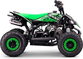Mini moto 4 gasolina para crianças de gasolina 110cc Roan Ratte R6 R-N-1,C/ marcha-atrás e limitador velocidade Verde