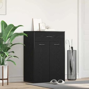Cabide para Sapatos vidaXL Preto Carvalho 60x35x84 cm Madeira de Engen