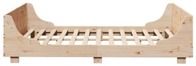 Cama sem colchão 135x190 cm madeira de pinho maciça