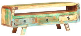 vidaXL Móvel de TV 117x30x41 cm madeira recuperada maciça