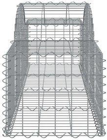 Cestos gabião arqueados 18pcs 200x50x40/60 cm ferro galvanizado