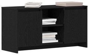 Armário de TV vidaXL Carvalho Preto 102x37,5x52,5 cm de Madeira de Eng