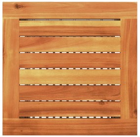 Conjunto de bistrô com almofadões 3 pcs vime PE e acácia cinza