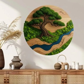 Autocolante Árvore da Vida - Harmonia geométrica abstrata na parede