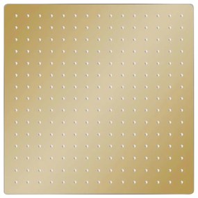 Cabeça de chuveiro quadrada 40x40 cm aço inoxidável dourado