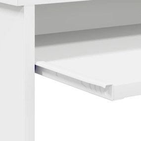 Mesa com Armazenamento Branca 120.5x44x88.5 cm Madeira Reconstituída