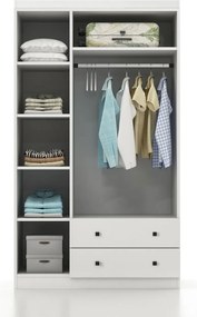 Roupeiro Lavinia – Branco – 105x210x50 cm