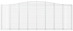 Cestos gabião arqueados 6pcs 400x30x140/160cm ferro galvanizado