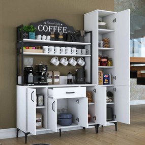 Armário Multiusos JE149 – Branco – 160x198,6x40 cm