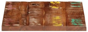 Tampo de mesa quadrado 60x60x1,5 cm madeira recuperada maciça