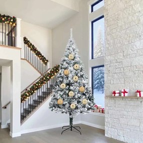 vidaXL Conjunto de Bolas de Natal XXL 4 pcs Ouro Plástico