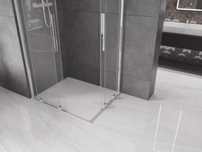 Mexen Velar Duo cabina de duche deslizante 90 x 80 cm, transparente, cromado - 871-090-080-02-01