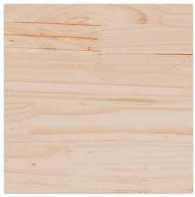 Tampo de mesa quadrado 40x40x2,5 cm pinho maciço branco