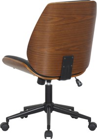 Cadeira de Escritório Mitch Preto e Nogueira