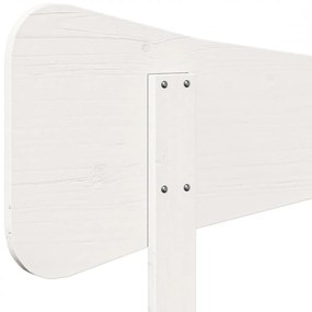 Cabeceira 90 cm madeira de pinho maciça branco