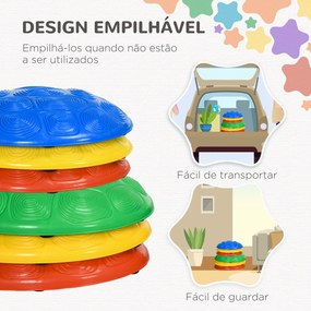 ZONEKIZ Pedras de Equilíbrio para Crianças de 3 a 8 Anos Conjunto de 6