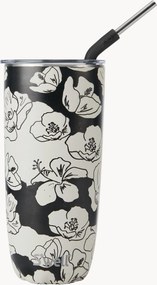 Garrafa térmica com palhinha Charcoal Bloom