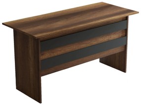 Secretária de Estudo VO1 – Nogueira e Antracite – 140x73,8x60 cm