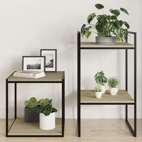vidaXL Prateleiras estante 4pcs 40x40x1,5cm contraplacado cor carvalho