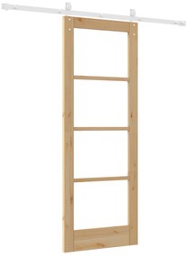 Porta Deslizante vidaXL com Conjunto de Ferragens 73.5x198.5 cm de Mad