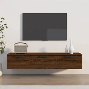 vidaXL Armário parede 102x30x20 cm derivados madeira carvalho castanho