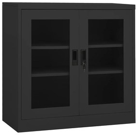 vidaXL Armário de escritório 90x40x90 cm aço antracite