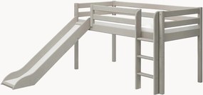 Cama alta para crianças em madeira de pinho com escorrega Classic