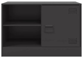 Móveis de TV 2 pcs 67x39x44 cm aço preto