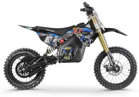 Moto cross criança elétrica 1300W 14-12 Azul