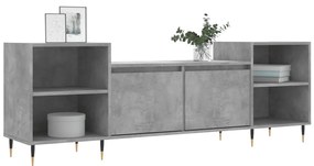 Móvel de TV 160x35x55 cm derivados de madeira cinzento cimento